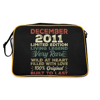 December 2011 - Birthday December 2011 year - Retro Bag - black/gold - Back