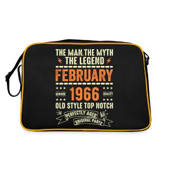 Février 1966 - Février 1966 Anniversaire Février 1966 - Sac Retro - noir/or - Dos