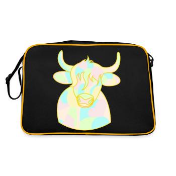 Taureau câlin opale - Sac Retro - noir/or - Dos