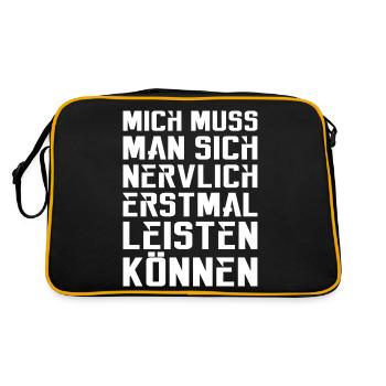Vous devez d’abord être capable de me payer nerveusement - Sac Retro - noir/or - Dos