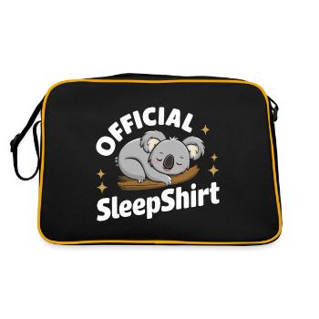 Koala Koala Koala Bear Animal - Retro Bag - black/gold - Back