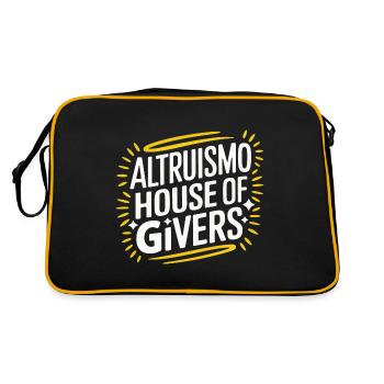Altruismo Selfless Giving Giving School Spirit - Retro Bag - black/gold - Back