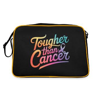 Sensibilisation au cancer Cancer Cancer du sein - Sac Retro - noir/or - Dos