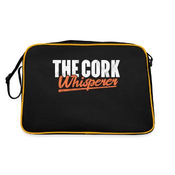 Cork Wine – Wine Lover Cork Collector Wine - Retro Bag - black/gold - Back