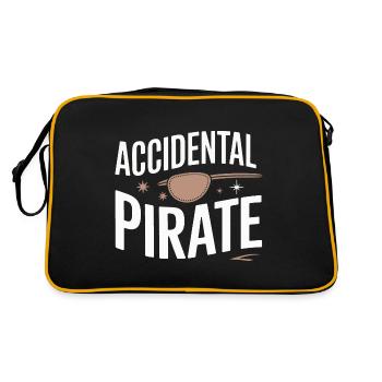 Amputation Behinderung - Retro Tasche - Schwarz/Gold - Hinten