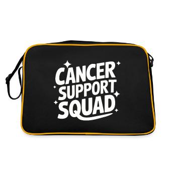 Sensibilisation au cancer Cancer Cancer du sein - Sac Retro - noir/or - Dos