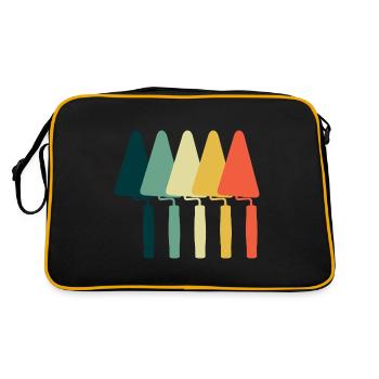 Tiler Tile Setter Tiles - Retro Bag - black/gold - Back