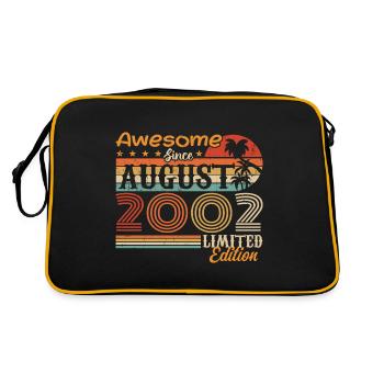 2002 August Geschenkidee August 2002 - Retro Tasche - Schwarz/Gold - Hinten