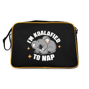 Koala Koala Koala Bear Animal - Retro Bag - black/gold - Back
