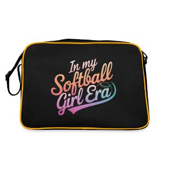 Softball Sports Joueur de softball - Sac Retro - noir/or - Dos