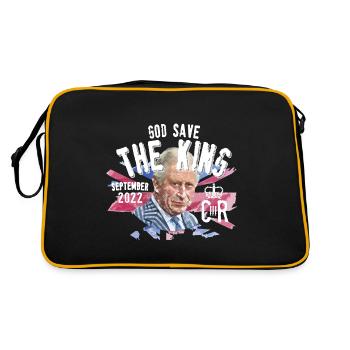 Charles III T-shirt - Retro Bag - black/gold - Back