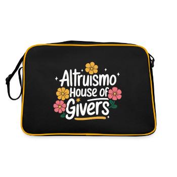 Altruismo Selfless Giving Giving School Spirit - Retro Bag - black/gold - Back