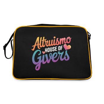 Altruismo Selfless Giving Giving School Spirit - Retro Bag - black/gold - Back