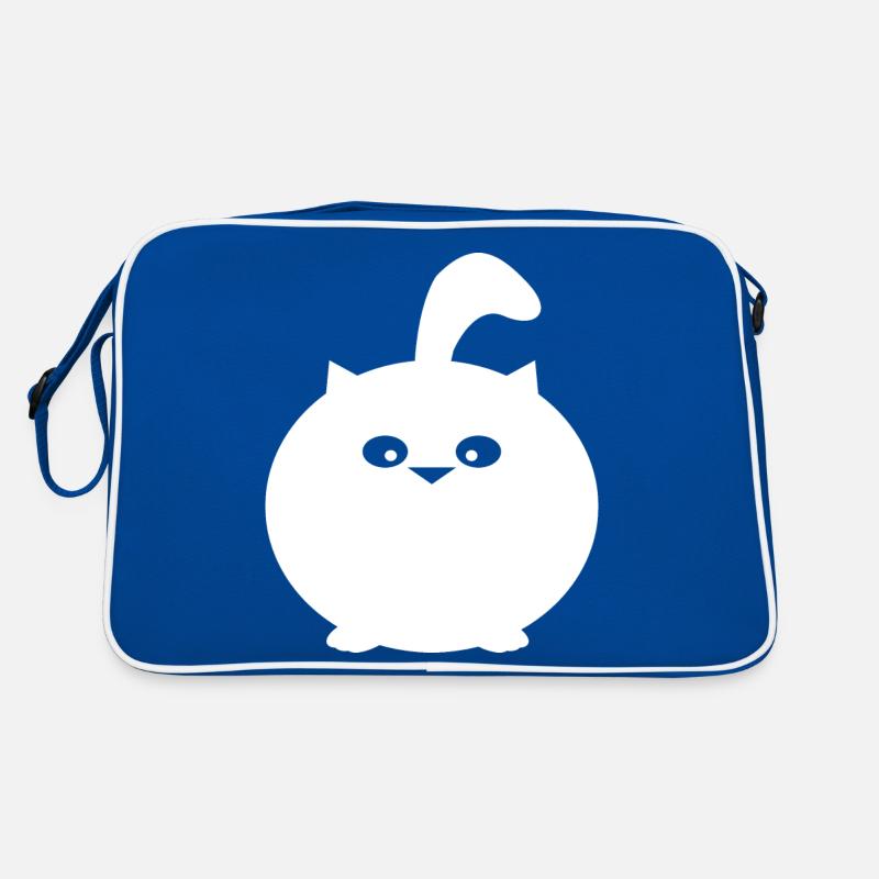 Chat rond épais, conception de chats drôles Sac Retro