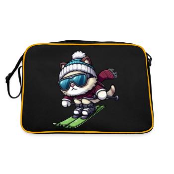 Cat Ski Skis Vacances d’hiver Sports d’hiver - Sac Retro - noir/or - Dos