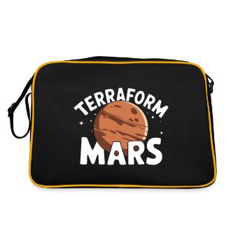 Mars Planète Planète Système Solaire - Sac Retro - noir/or - Dos