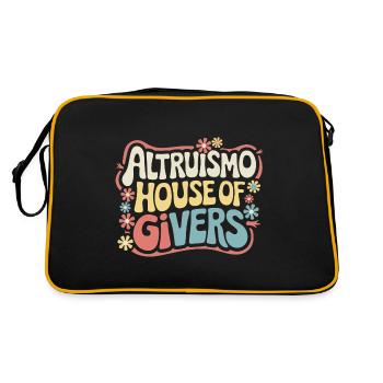 Altruismo Selfless Giving Giving School Spirit - Retro Bag - black/gold - Back