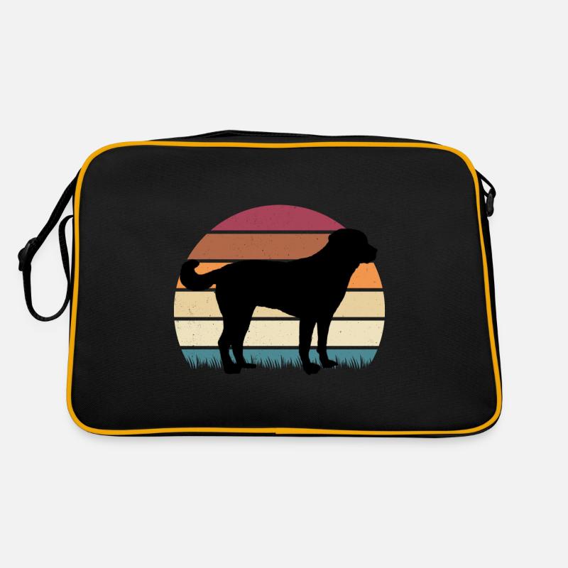 Akbash Vintage Premium - Retro Tasche - Schwarz/Gold