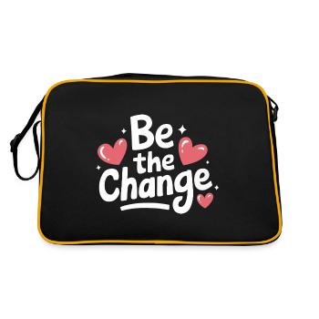 Altruismo Selfless Giving Giving School Spirit - Retro Bag - black/gold - Back