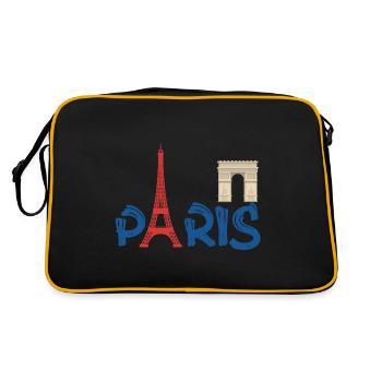PARIS - Sac Retro - noir/or - Dos