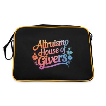 Altruismo Selfless Giving Giving School Spirit - Retro Bag - black/gold - Back