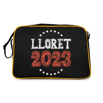 Lloret De Mar 2023 - Retro Tasche - Schwarz/Gold - Hinten