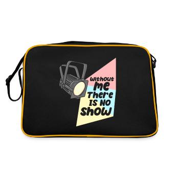 Technicien d’éclairage Pas de spectacle sans moi - Sac Retro - noir/or - Dos