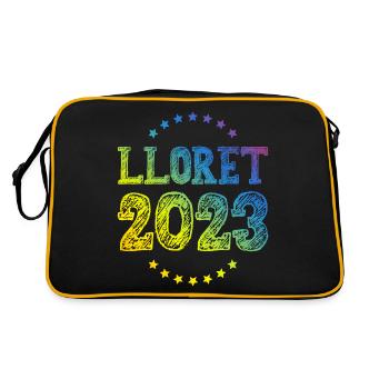 Lloret De Mar 2023 - Retro Tasche - Schwarz/Gold - Hinten