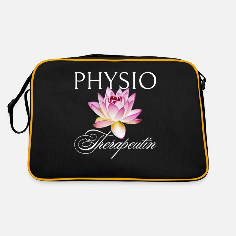 Kinésithérapeute, masseuse, massage, fleur de lotus Sac Retro