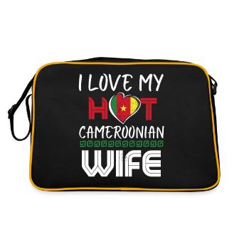 C’est drôle que j’aime mon mari camerounais chaud - Sac Retro - noir/or - Dos