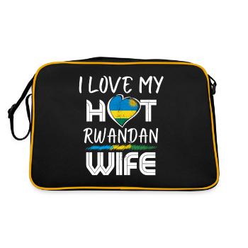 C’est drôle que j’aime mon mari rwandais chaud - Sac Retro - noir/or - Dos