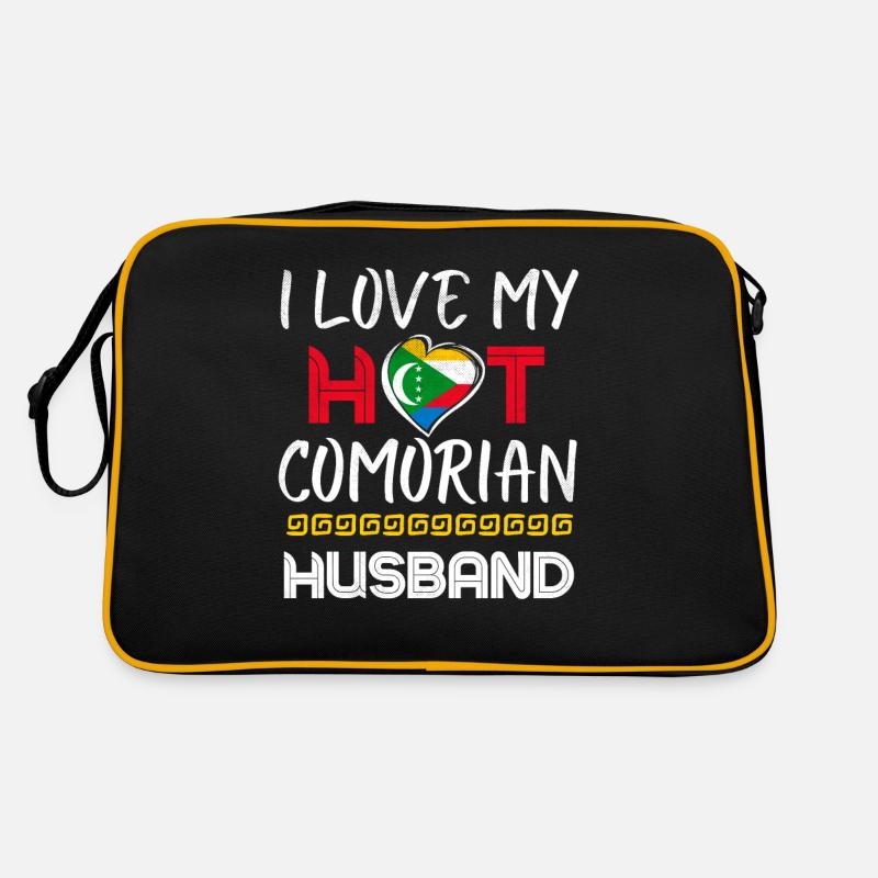 Funny Comorian Husband Proud Wife Retro Bag