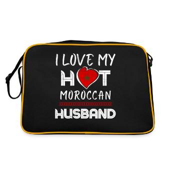 Drôle Marocain Mari Fière Femme - Sac Retro - noir/or - Dos