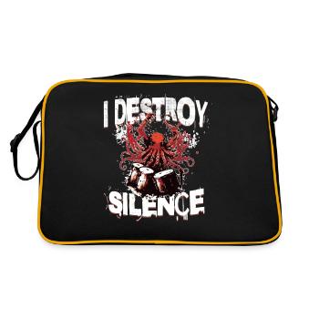 Octopus Drums détruit le batteur de silence - Sac Retro - noir/or - Dos