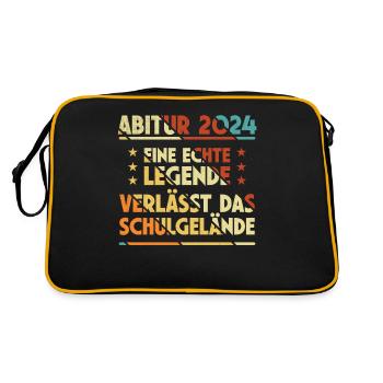 Funny Abi 2024 Légende Professeur Bal Étudiant - Sac Retro - noir/or - Dos