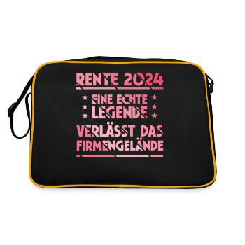 Retraite 2024 Retraité Adieu Cadeau Adieu - Sac Retro - noir/or - Dos