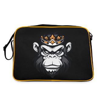 Monkey Crown - Retro Bag - black/gold - Back