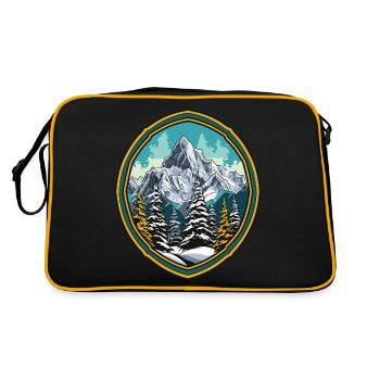 Mountains Forest Summits Ski - Retro Bag - black/gold - Back
