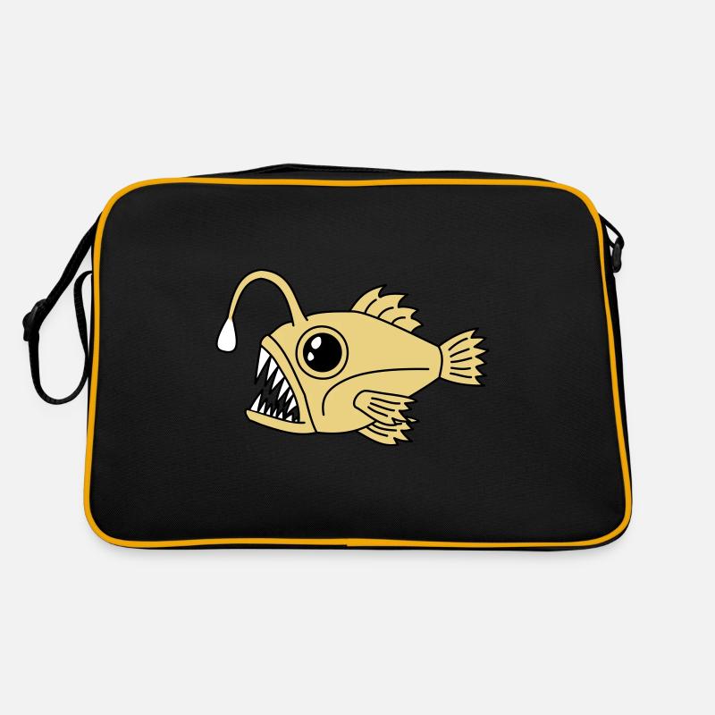 Lanternfish Deep Sea Frogfish Predatory Fish Graphic Retro Bag