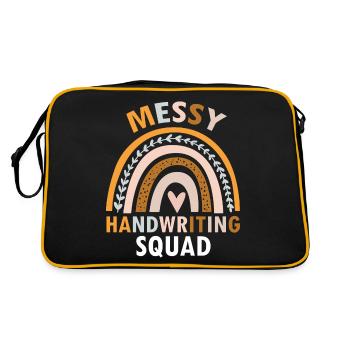Dyslexia Interventionist for Dyslexia - Retro Bag - black/gold - Back