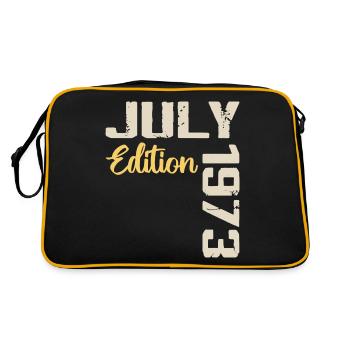 Juillet 1973 Chemise D’anniversaire Juillet 1973 - Sac Retro - noir/or - Dos