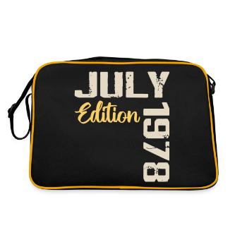 July 1978 Birthday Shirt July 1978 - Retro Bag - black/gold - Back