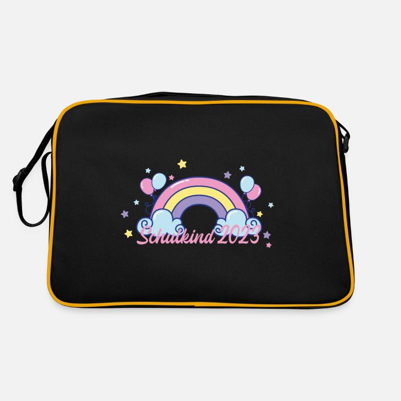 Kinder Einschulung Schulanfang Schulkind Schule Retro Tasche