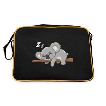 Koala Koala Koala Bear Animal - Retro Bag - black/gold - Back