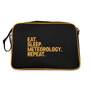Meteorologist Meteorologists Meteorology - Retro Bag - black/gold - Back