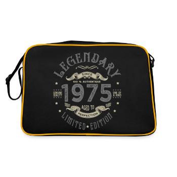 1975 Anniversary legendary since 1975 - Retro Bag - black/gold - Back