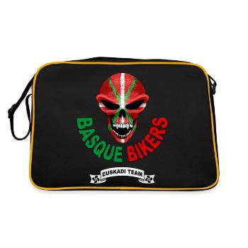 basque biker - Sac Retro - noir/or - Dos