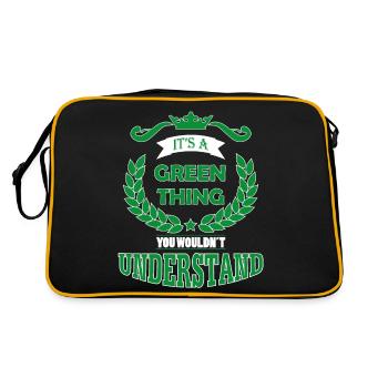 its a green thing - Retro Bag - black/gold - Back