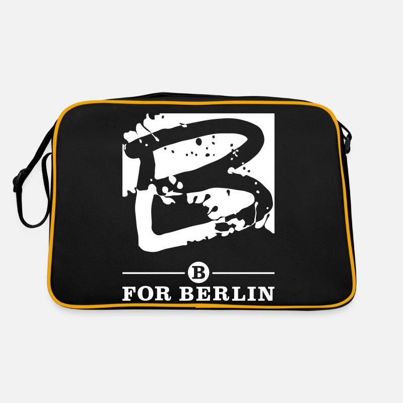 B for Berlin - Splash Retro Tasche