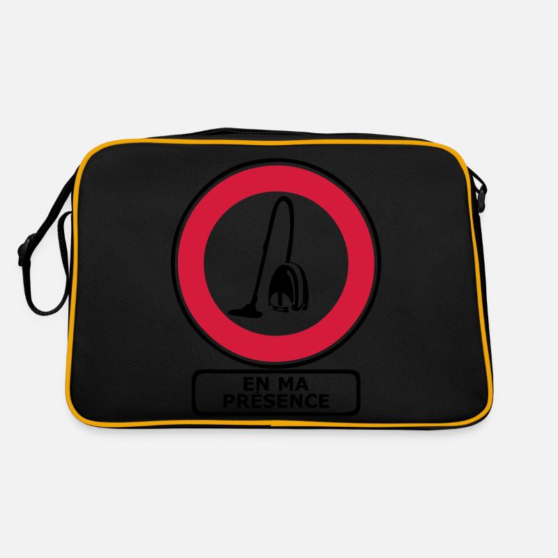 aspirateur interdit presence humour menage Sac Retro